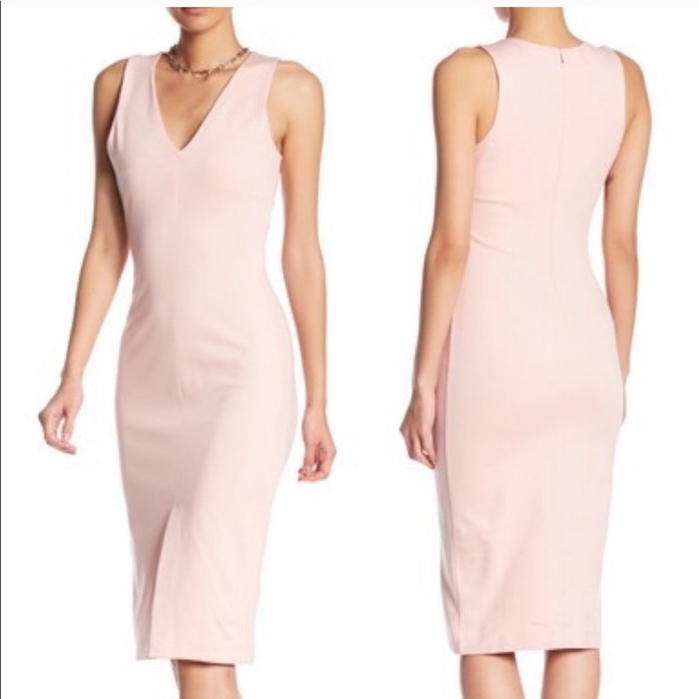 Love Ady Ponte V-Neck Bodycon Dress